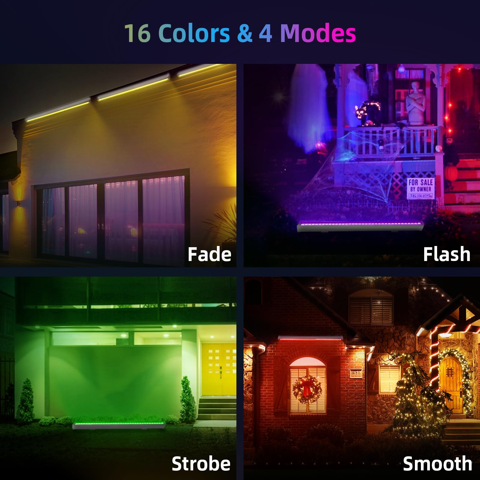 屋外 ウォールランプ 防水 防塵 リモコン付き RGB投光器 LED ライト Amazon | LED投光器 RGB フラッドライト 16色 4モード ガーデン